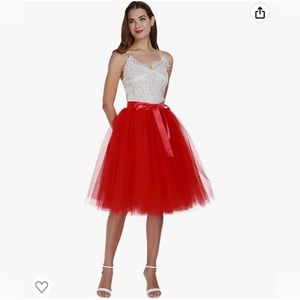 Women’s medium, wine red tutu